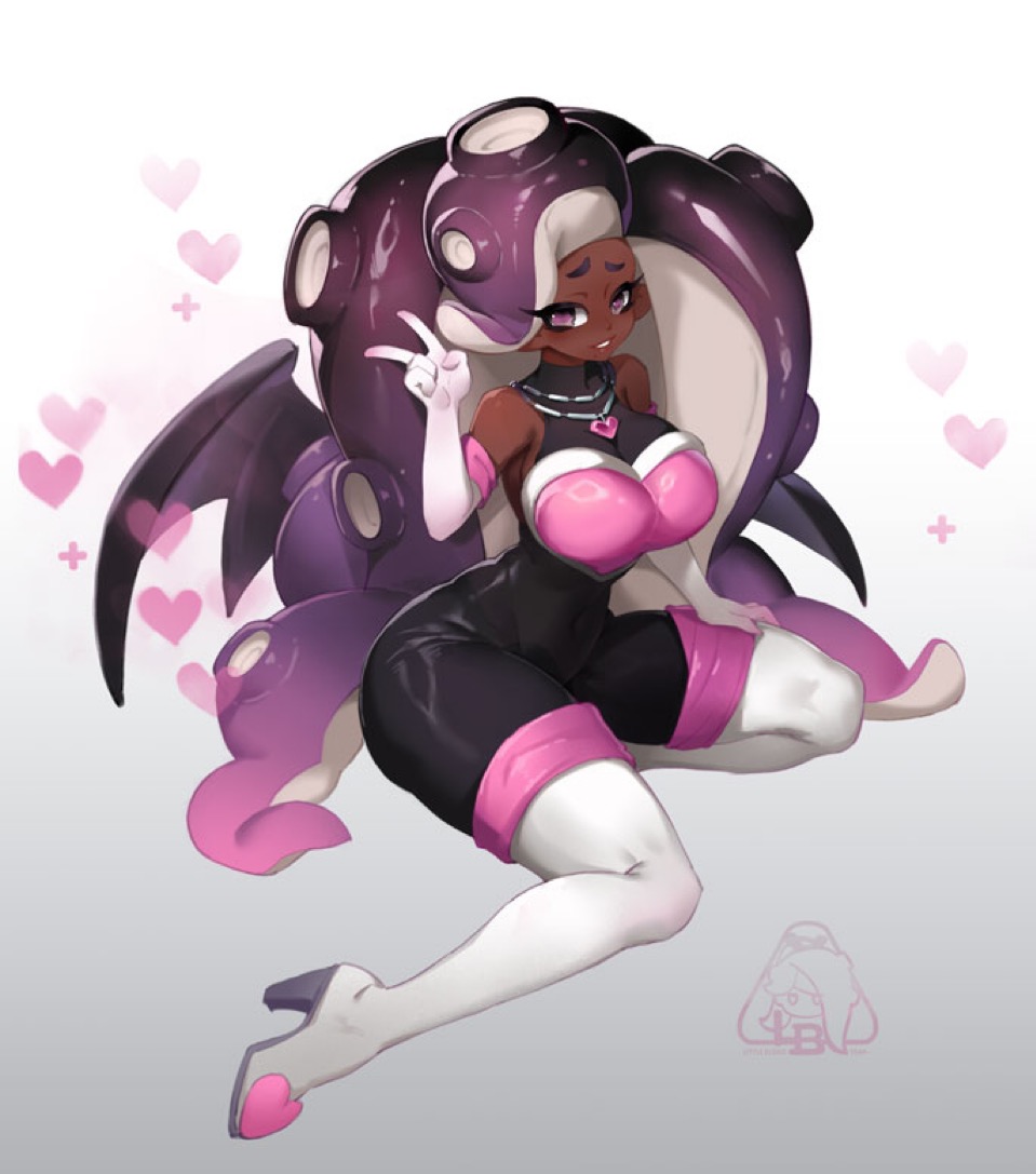 costume marina_(splatoon) octoling octoling_girl splatoon