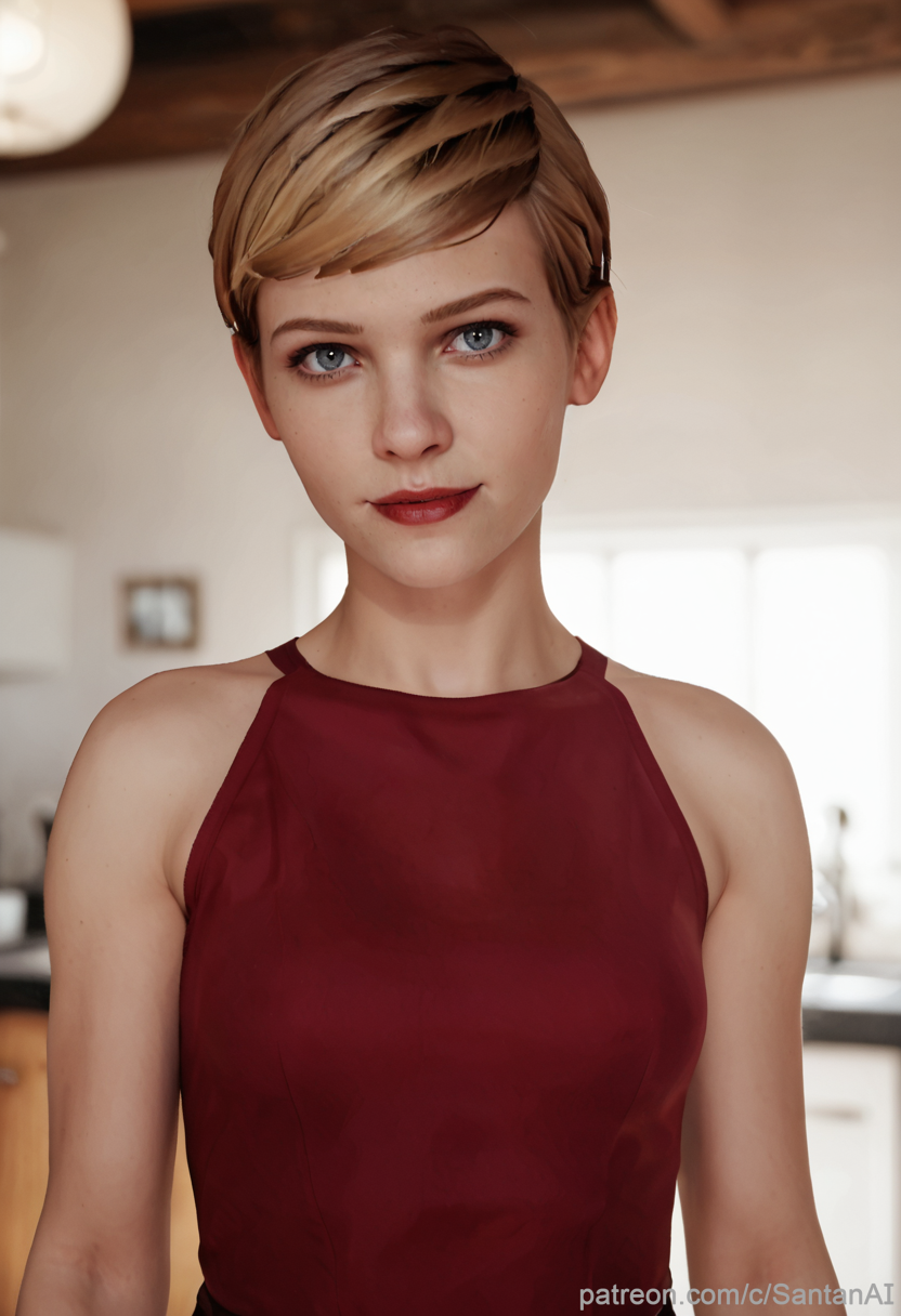 ai_generated blonde_hair life_is_strange red_dress safe santanai sfw short_hair victoria_chase