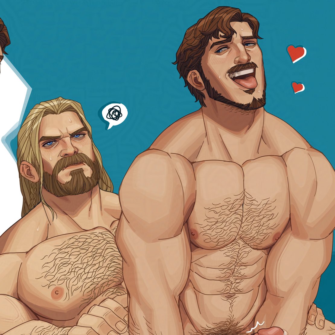 2boys anal anal_sex_difference bara garbancobean gay gay_sex guardians_of_the_galaxy male male_focus male_only marvel marvel_rivals multiple_boys peter_quill starlord starlord_(marvel_rivals) thor_(marvel) thor_(series)