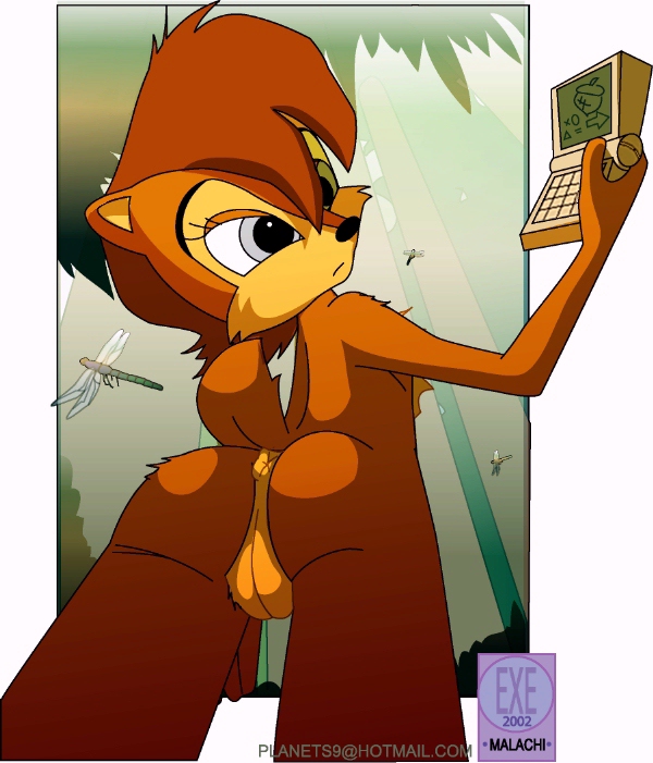 2002 archie_comics malachi sally_acorn sega sonic_(series) straight_hair