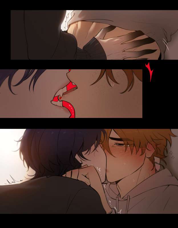 2boys abs biting_lip black_hands blood blushing brunette clothed gay genshin_impact ginger kissing long_nails red_eyes scaramouche_(genshin_impact) shy tagme tartaglia_(genshin_impact) twink vampire yaoi