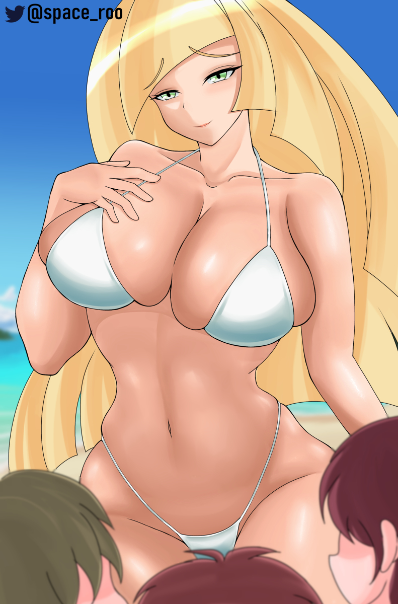 1girls female lusamine_(pokemon) nintendo pokemon pokemon_sm solo solo_female space_roo tagme