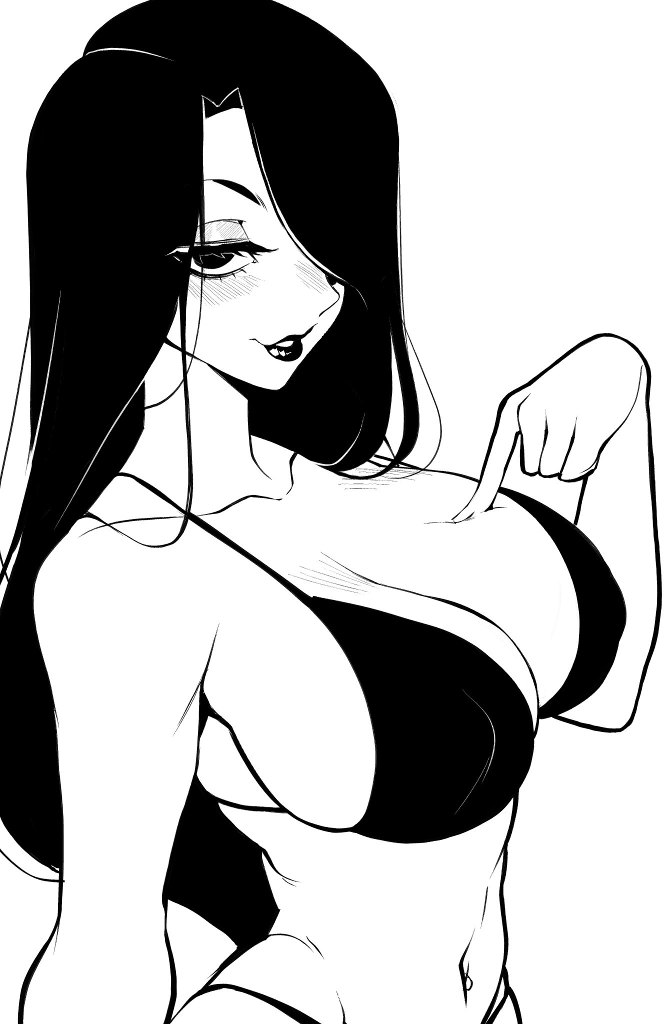 1girls, big ass, big breasts, breasts, curvaceous, curvy, curvy figure, digital media (artwork), female, hair over one eye, hips, hourglass figure, huge ass, huge breasts, kize art, large ass, large breasts, legs, mature, mature female, nila (telepurte), slim waist, thick, thick hips, thick legs, thick thighs, thighs, voluptuous, waist, wide hips