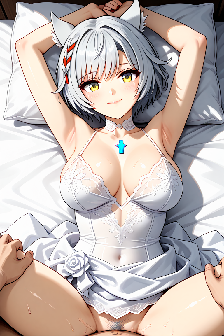 ai_generated mio_(xenoblade) missionary_position nintendo omega-weirdo sex wedding_dress xenoblade_(series) xenoblade_chronicles_3