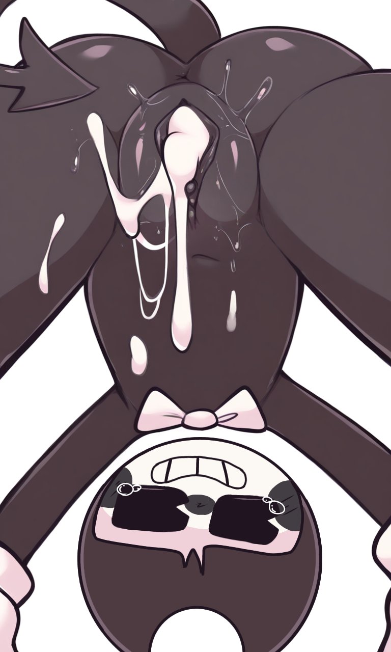 alexmercer99643 (artist), anus, bendy, bendy and the ink machine, cum in pussy, cuntboy, cuntboy only, male, male only, mascot horror, navel, nude male, posing, pussy