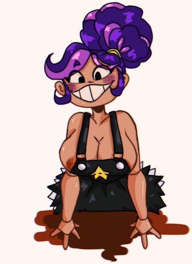 1female, 1girls, 2026, 2026s, 2d, 2d artwork, 4 fingers, animate inanimate, bare breasts, bare shoulders, bending forward, bent forward, big breasts, big thighs, black dress, black eyes, blush, braid, braided hair, braided ponytail, breasts, busty, curvy, curvy female, curvy figure, digital art, digital drawing, digital drawing (artwork), digital media, digital media (artwork), digital painting, digital painting (artwork), doll, doll girl, doll joints, eyelashes, female, female focus, fingers, fluffycoffee99, hair, humanoid, humanoid female, inanimate animate, large breasts, lily lovebraids, living toy, long hair, long purple hair, mascot horror, mob entertainment, mob games, no bra, no shirt, noseless, not furry, overall dress, overall skirt, partially clothed, ponytail, ponytail (hair), ponytail female, poppy playtime, poppy playtime (chapter 5), purple hair, purple shirt, smile, smiling, video games