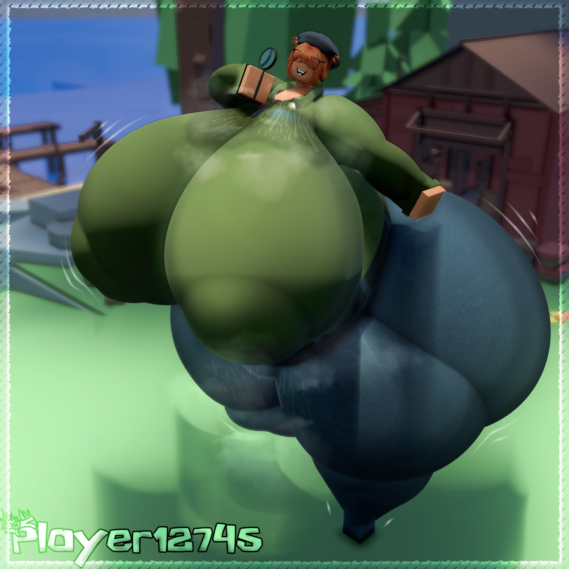 1girls, 3d, areolae visible through clothing, female, female focus, female only, fisch (roblox), fully clothed, hyper, hyper ass, hyper breasts, hyper butt, magnifying glass, player12745, roblox, roblox game, robloxian, solo, solo female, solo focus, sweat, sweatdrop, sweating, sweaty, sweaty ass, sweaty breasts, sweaty butt, sweaty clothes, sweaty clothing, tagme, the appraiser (fisch)
