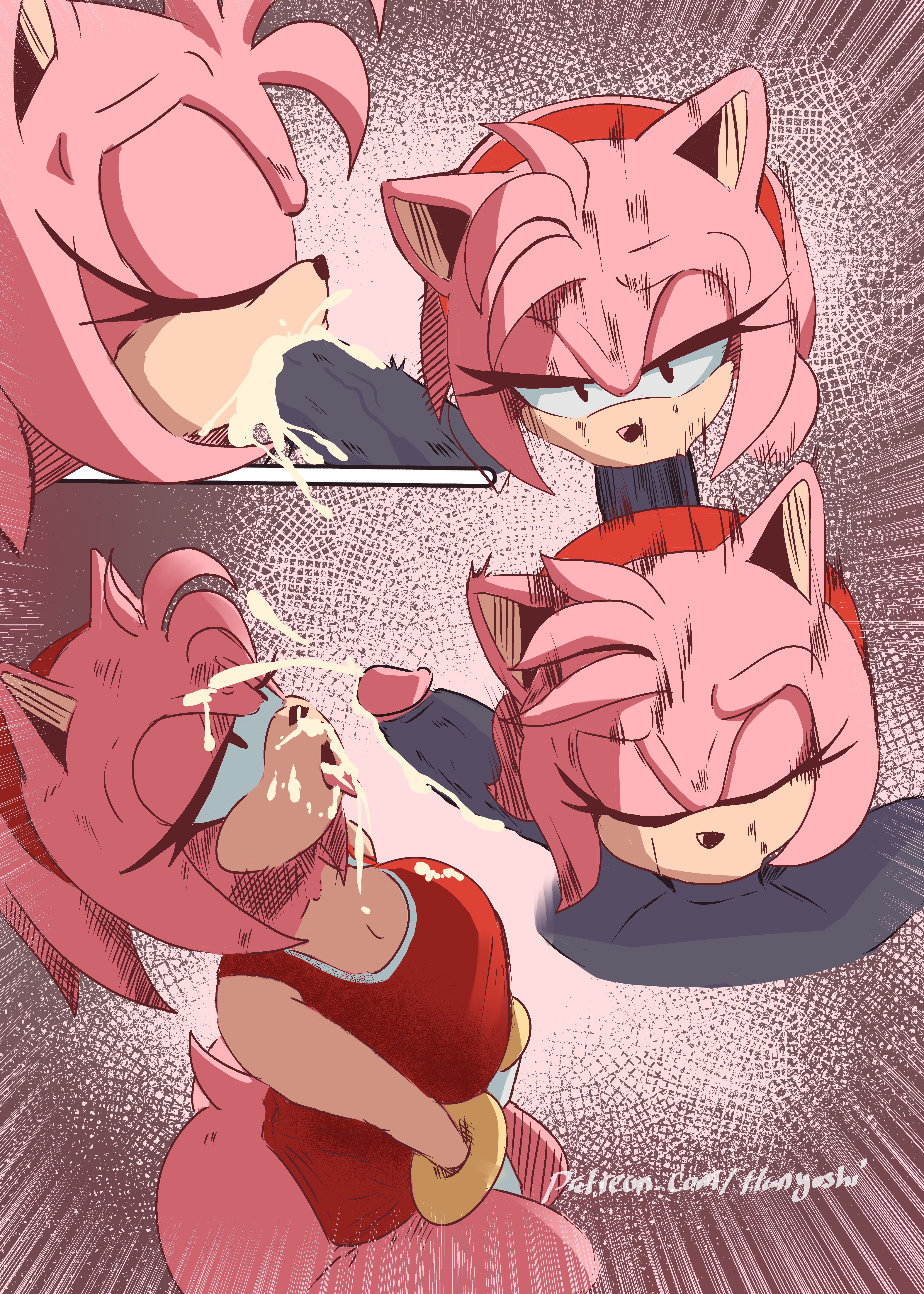 1girls, amy rose, black eyes, black fur, black hair, closed eyes, colored, comic, comic page, comic strip, cum, cum drip, cum in mouth, cum inside, cum on body, cum on face, cumshot, deepthroat, eyes rolling back, facial, fellatio, female, full body, full color, fully clothed, furry, furry ass, furry breasts, furry ears, furry female, furry male, furry only, furry tail, gloves, half-closed eyes, hedgehog, hedgehog girl, kneeling, kneeling oral position, large breasts, large penis, large thighs, legs together, long penis, male, masturbation, mouth, mouthful, multiple poses, on knees, open mouth, oral, patreon, patreon username, penetration, penis, pink eyes, pink fur, pink hair, pink nipples, pink penis, pink skin, quills, red hair, sex, shadow, shadow the hedgehog, short hair, sonic (series), sonic the hedgehog (archie), sonic the hedgehog (comics), sonic the hedgehog (idw), sonic the hedgehog (series), stroking cock, stroking dick, stroking penis, sucking, sucking penis, swallowing, swallowing cum, swallowing penis while deepthroat, thick, thick ass, thick butt, thick hips, thick legs, thick thighs, touching penis, touching pussy, touching self, yoshihan