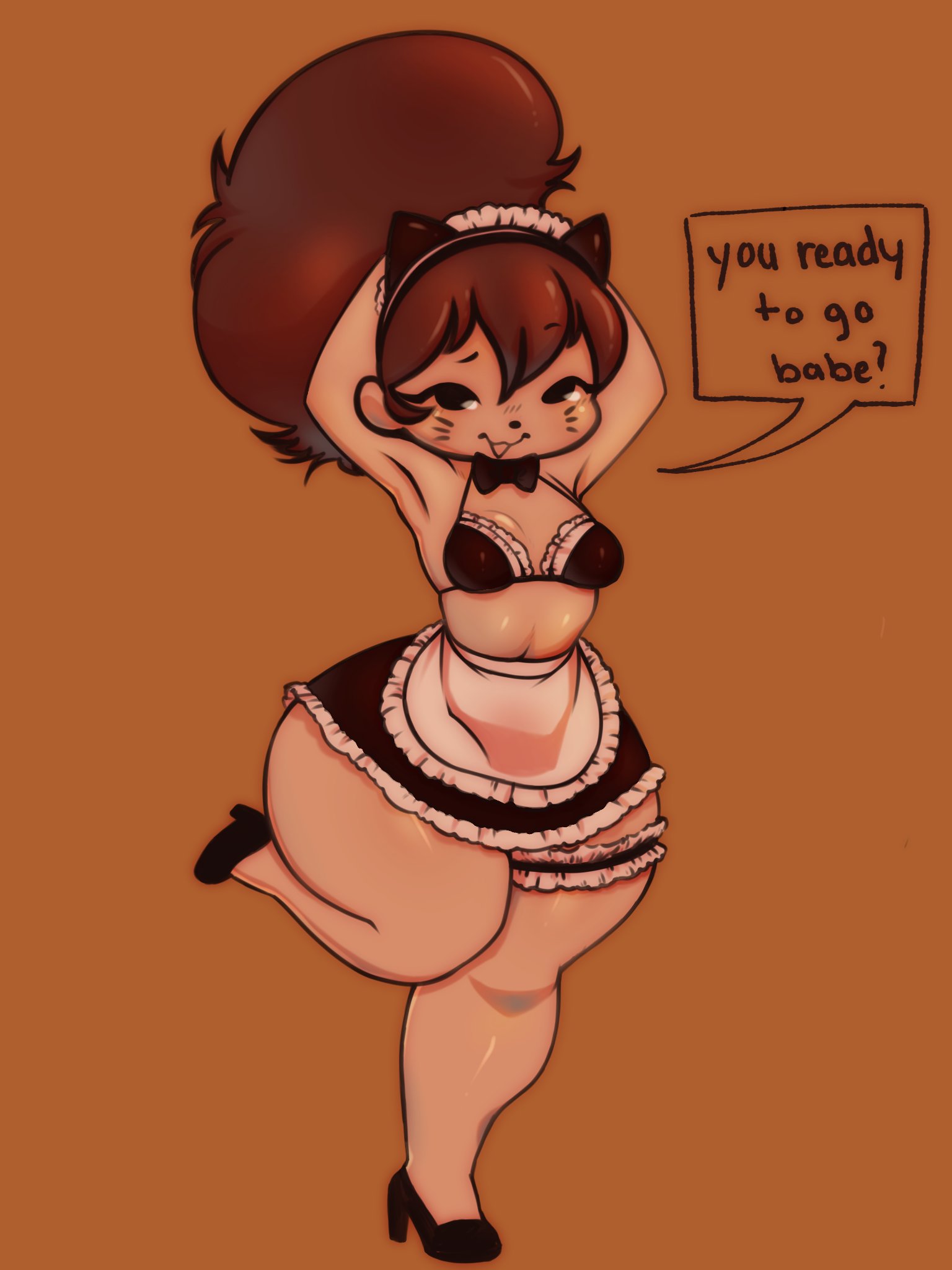 5hitzzzu, boombita, female, friday night funkin, funcu, funculicious, girlfriend (friday night funkin), kitty, maid, maid headdress, maid uniform, meatcuteshii, pinkbobatoo, skiddioop, stereodaddy