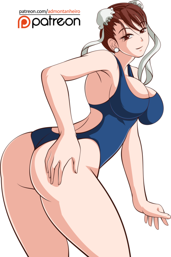 admontanheiro back_view chun-li female female_only human solo street_fighter swimsuit