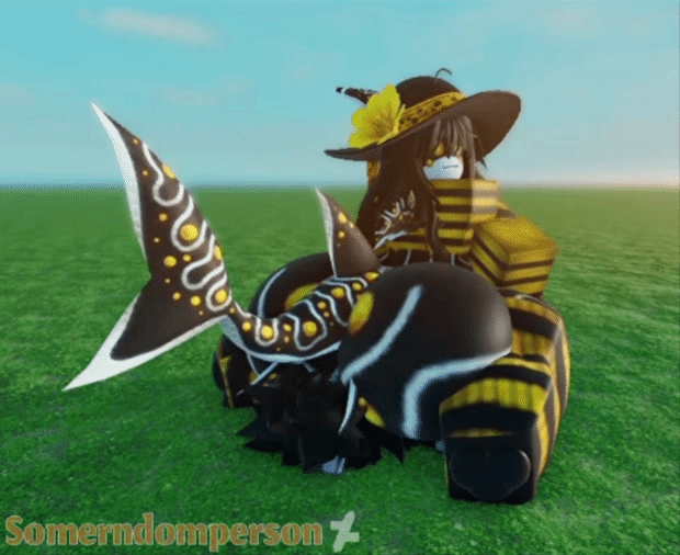 1boy, 1girls, 3d, animated, ass, ass on face, big ass, bottomless, breasts, clothing, deviantart, deviantart username, facesitting, female, gif, roblox, robloxian, shark tail, somerndomperson, sweater, tagme, thick thighs, thighhighs, thighs, watermark