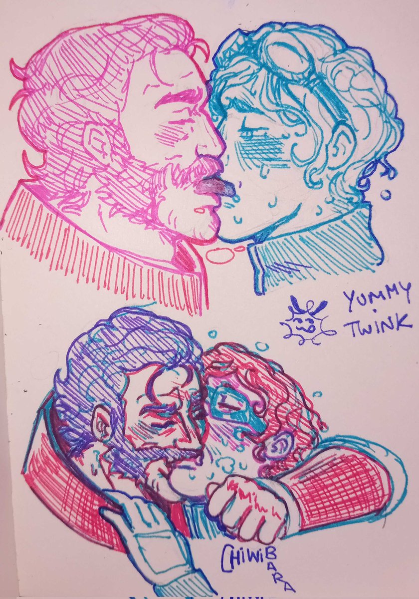 beard, chiwibara, closed eyes, daddy, daddy and twink, dilf, dispatch (game), face closeup, gay, kissing, makeout, male, male only, no visible genitalia, phenomaman, sloppy kiss, waterboy (dispatch)