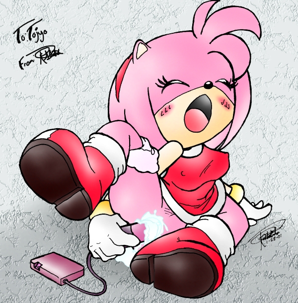 amy_rose beige_skin color drs female female_only fur furry hedgehog pink_fur sega skin solo sonic_(series) straight_hair