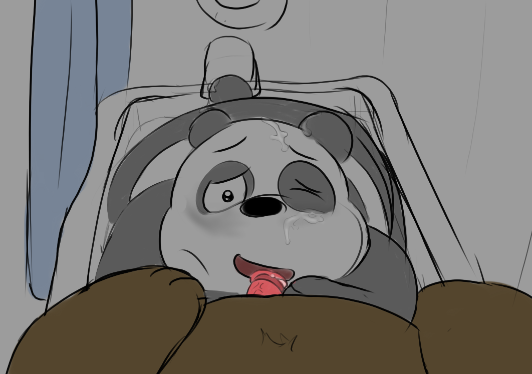 bathroom bathtub bear cartoon_network cum cum_on_face duo fellatio grizzly_(character) grizzly_bear inside male_only mammal oral panda panda_(character) sex slightly_chubby unknown_artist we_bare_bears