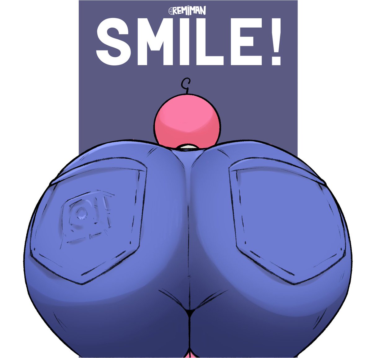 1boy, 1femboy, adult swim, ass, ass focus, back pockets, bending over, bent over, big ass, big ass (male), big butt, condom, condom in pocket, femboy, feminine, feminine body, feminine male, feminization, feminized male, huge ass, huge butt, male, male only, pim (smiling friends), remiman, smiling friends