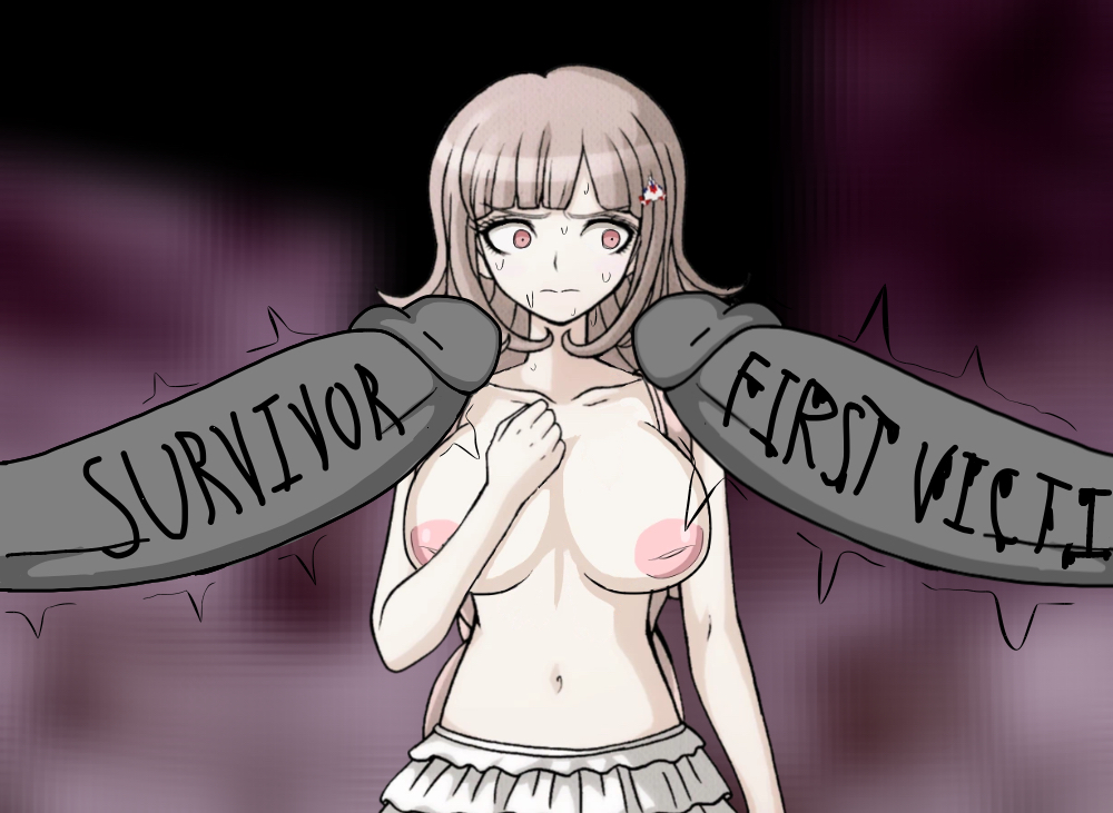 1girls, big breasts, big penis, breasts, danganronpa, danganronpa 2: goodbye despair, danganronpa 2x2, english text, female, huge cock, imminent sex, inverted nipples, large breasts, looking at penis, male, multiple boys, nanami chiaki, partial male, penis, penis awe, questionable consent, scared, self upload, sprite edit, text, why-am-ihere, writing on penis