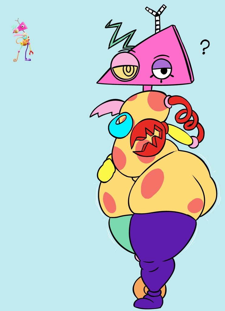 front view, glitch productions, hamish, huamnenoughbb, tadc, the amazing digital circus, thick thighs, thighhighs, thighs, zooble (episode 1), zooble (the amazing digital circus)