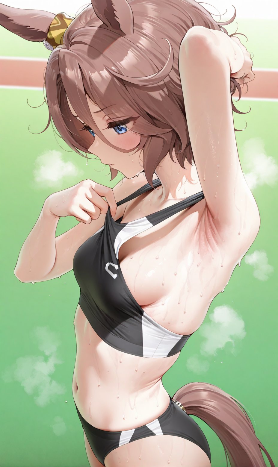 1girls, ai generated, animal ears, anthropomorphization, artist request, eyes, female, hair, legs, narita taishin (umamusume), skin, tagme, umamusume, umamusume pretty derby, young