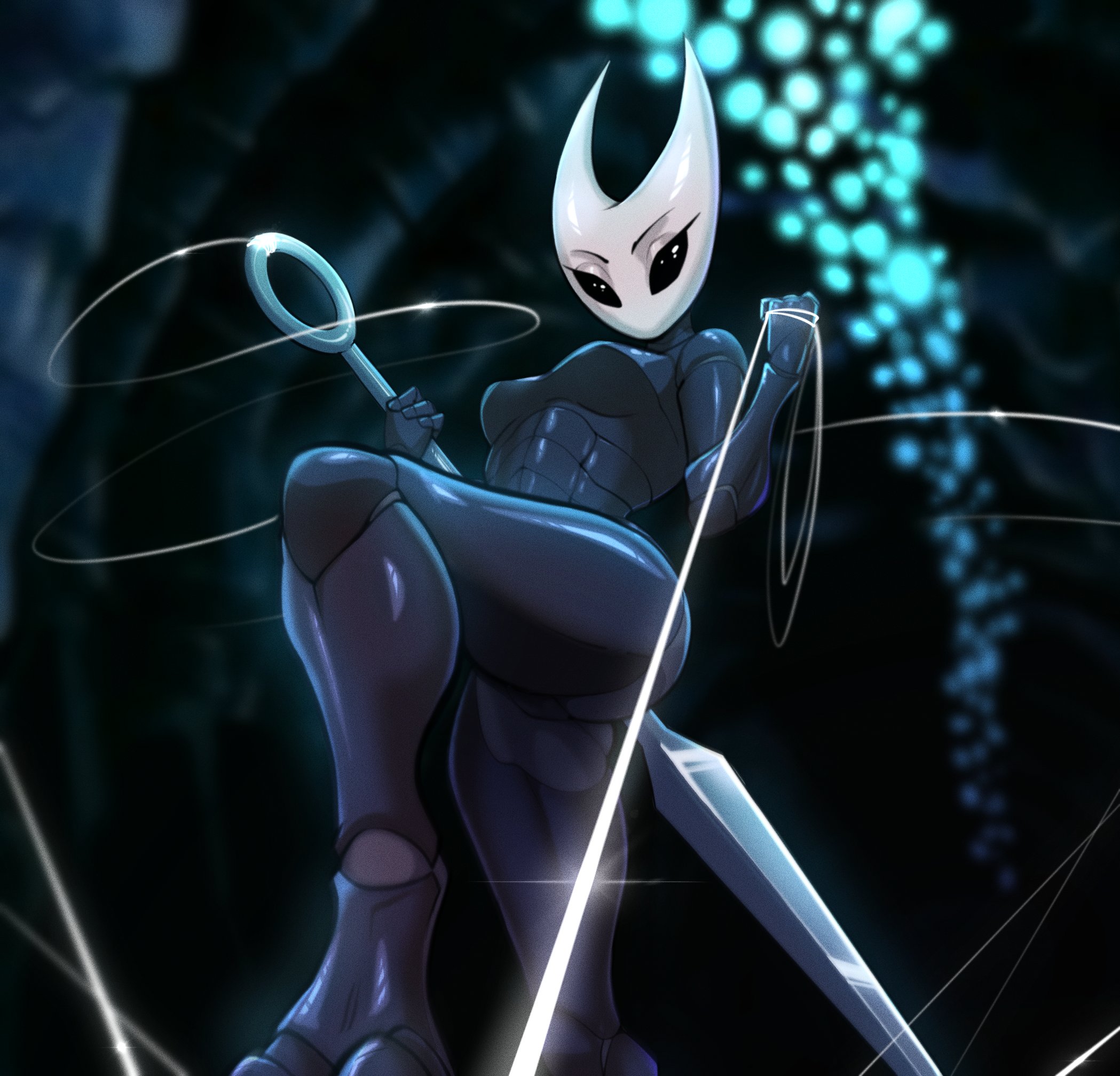 1girls, 2025, anthro, ass, big ass, big thighs, blush, breasts, bug, bug girl, butt, female, hollow knight, hornet (hollow knight), insect girl, insects, looking at viewer, medium breasts, non-mammal breasts, shiny, shiny skin, spacemaxmarine, tagme, thick thighs, thighs