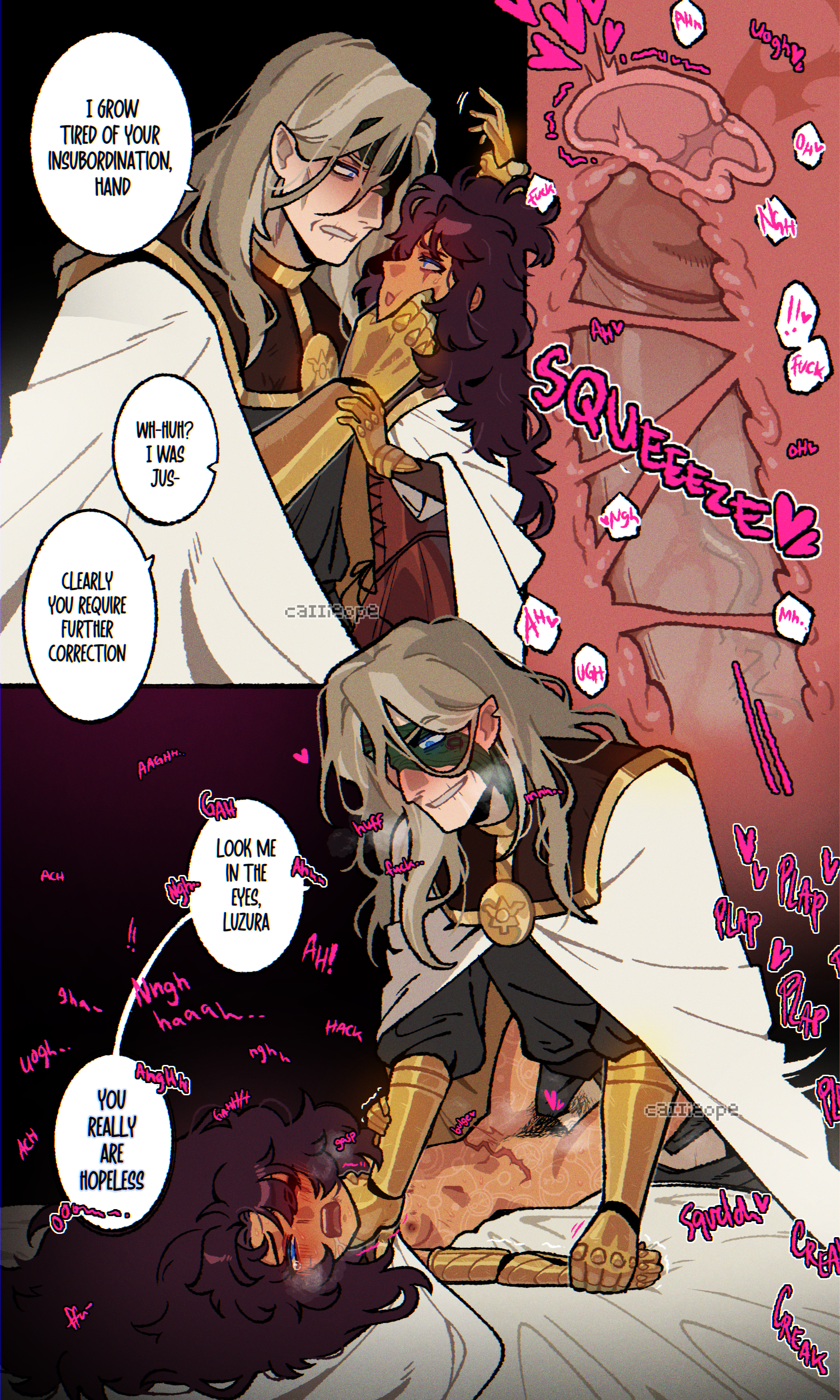 1boy, 1girls, 2025, 2d, adult and teenager, age difference, asphyxiation, belos, big penis, blue eyes, blush, breasts, brown hair, brown skin, brown skinned female, brown-skinned female, caiiieope, choking, correction, defeat rape, defeated, defeated heroine, dialogue, emperor belos, fantasy, female, femsub, forced, hairy pussy, heart, human, interracial, latina, latina female, luz noceda, male, maledom, master, master and servant, medieval, missionary position, old male, older male, onomatopoeia, penetration, penis, penis in pussy, philip wittebane, pubic hair, pussy, rape, raped, scars, servant, sex, size difference, spread legs, tan body, teenage girl, teenager, the owl house, thick penis, uterus, vaginal penetration, veiny penis, victorious villain, x-ray, younger female