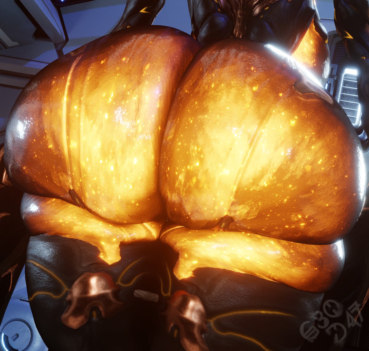 1girls 3d 3d_(artwork) ass ass_bigger_than_head ass_focus behind_view big_ass big_breasts big_butt breasts bubble_butt butt_crack curvaceous curvy curvy_figure dat_ass dumptruck_ass ember_(warframe) female female_only geodat64 hourglass_figure huge_ass huge_breasts low-angle_view nude slim_waist solo solo_female tagme thick_thighs unseen_female_face voluptuous voluptuous_female warframe wide_hips