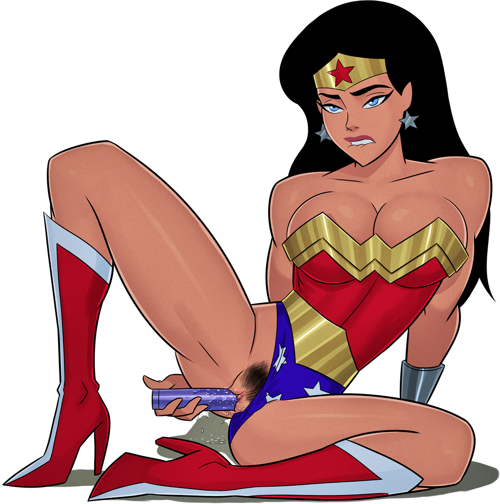 1girls, aroused, ass, bare shoulders, big breasts, biting lip, black hair, blue eyes, boots, bracelet, breasts, cleavage, clitoris, clothing, collarbone, covered breasts, dc, dc comics, dcau, dildo, earrings, excessive pussy juice, female, female only, high heel boots, high heels, insertion, jewelry, justice league, justice league unlimited, large breasts, leotard, leotard aside, long hair, masturbation, neck, object insertion, outfit, pubic hair, pussy, pussy juice, sex toy, shoes, sideboob, solo, spread legs, spreading, strapless, strapless leotard, sunsetriders7, tan skin, teeth, thighs, tiara, uncensored, underwear, vagina, vaginal insertion, vaginal object insertion, vaginal penetration, wet, wonder woman, wonder woman (series)