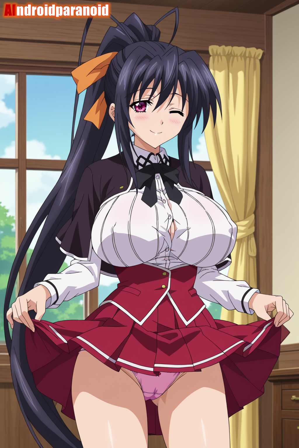 1girls ai_generated aindroidparanoid akeno_himejima ass ass big_ass big_breasts big_butt breasts busty cameltoe curvy cute fat_ass female female_only hair hi_res high_school_dxd hips huge_ass huge_breasts human large_ass large_breasts legs narrow_waist panties ponytail school_uniform schoolgirl schoolgirl_uniform shirt skirt skirt_lift skirt_up slim_waist stable_diffusion tagme thick_ass thick_thighs voluptuous waist wide_hips