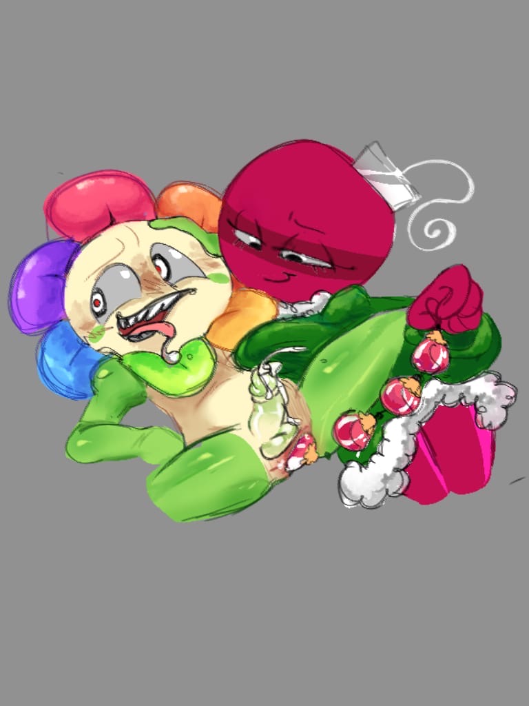 artist request, bobette (dandy's world), cum, dandy (dandy's world), dandy's world, female, male, penis
