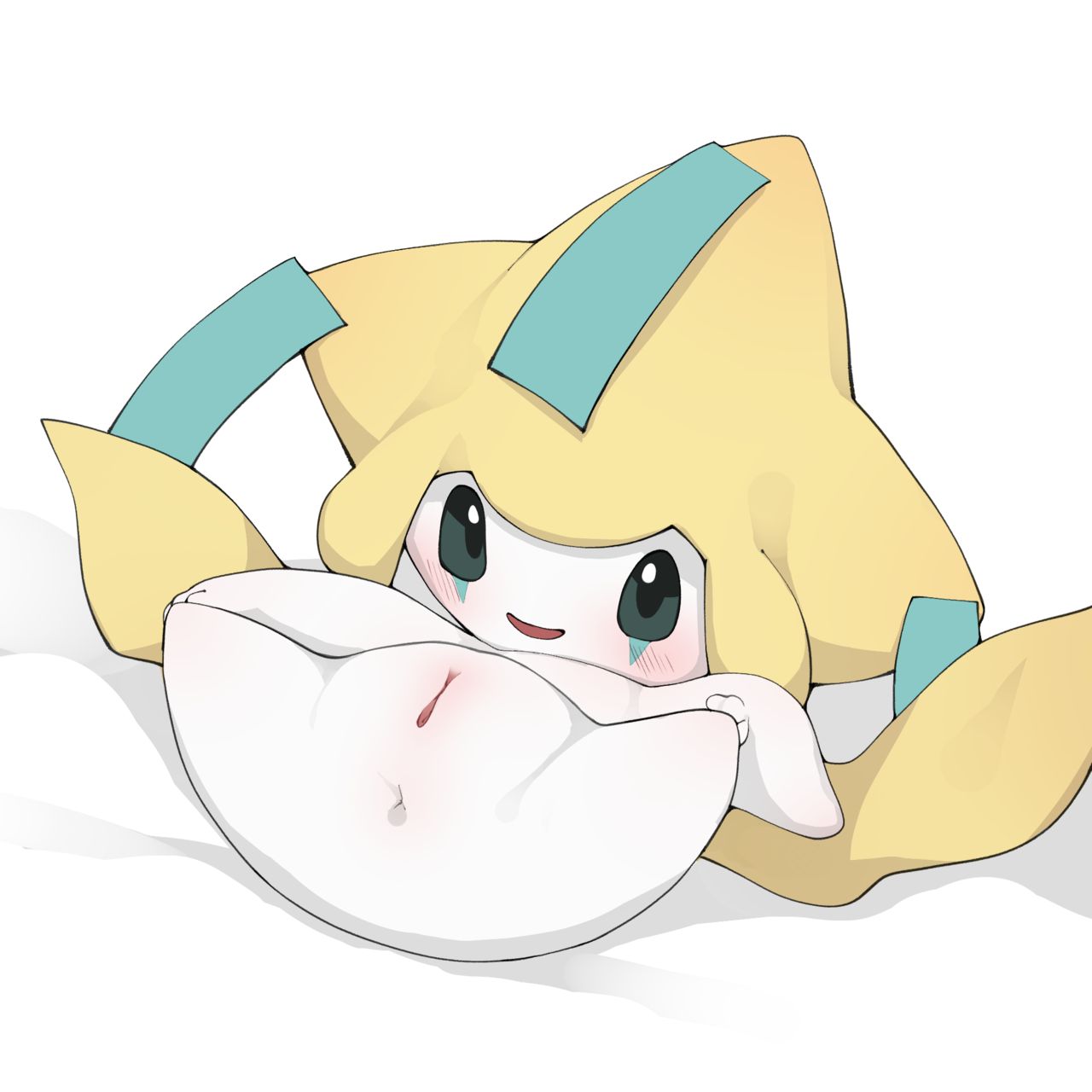 2025 anus ass blush happy highres innie_pussy looking_at_another open_mouth pokemon_(species) pokephilia presenting_pussy ready_to_fuck smiling_at_another spread_legs