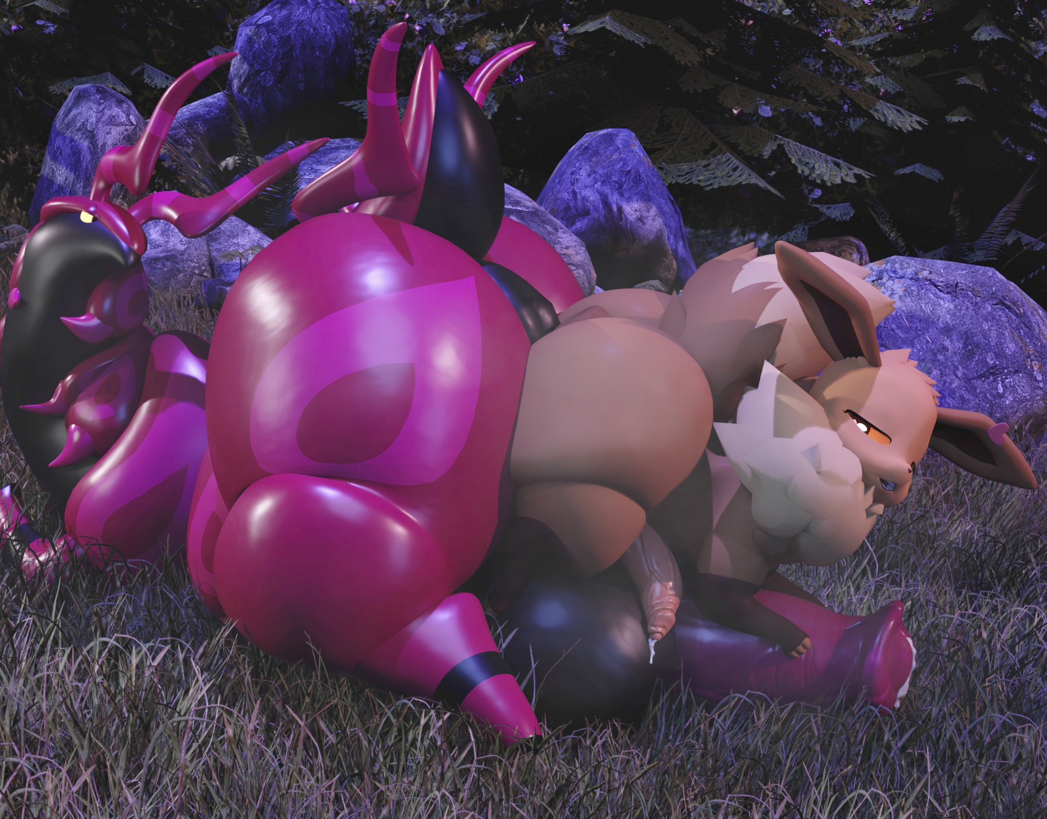 anthro, anthro only, asneakyphox, ass, big ass, big penis, bubble ass, bubble butt, eevee, feral, furry, gambit (justkindofhere), huge ass, huge cock, male, penis, pokemon, pokemon (species), scolipede, sneakyphox, tagme, thick thighs, wide hips