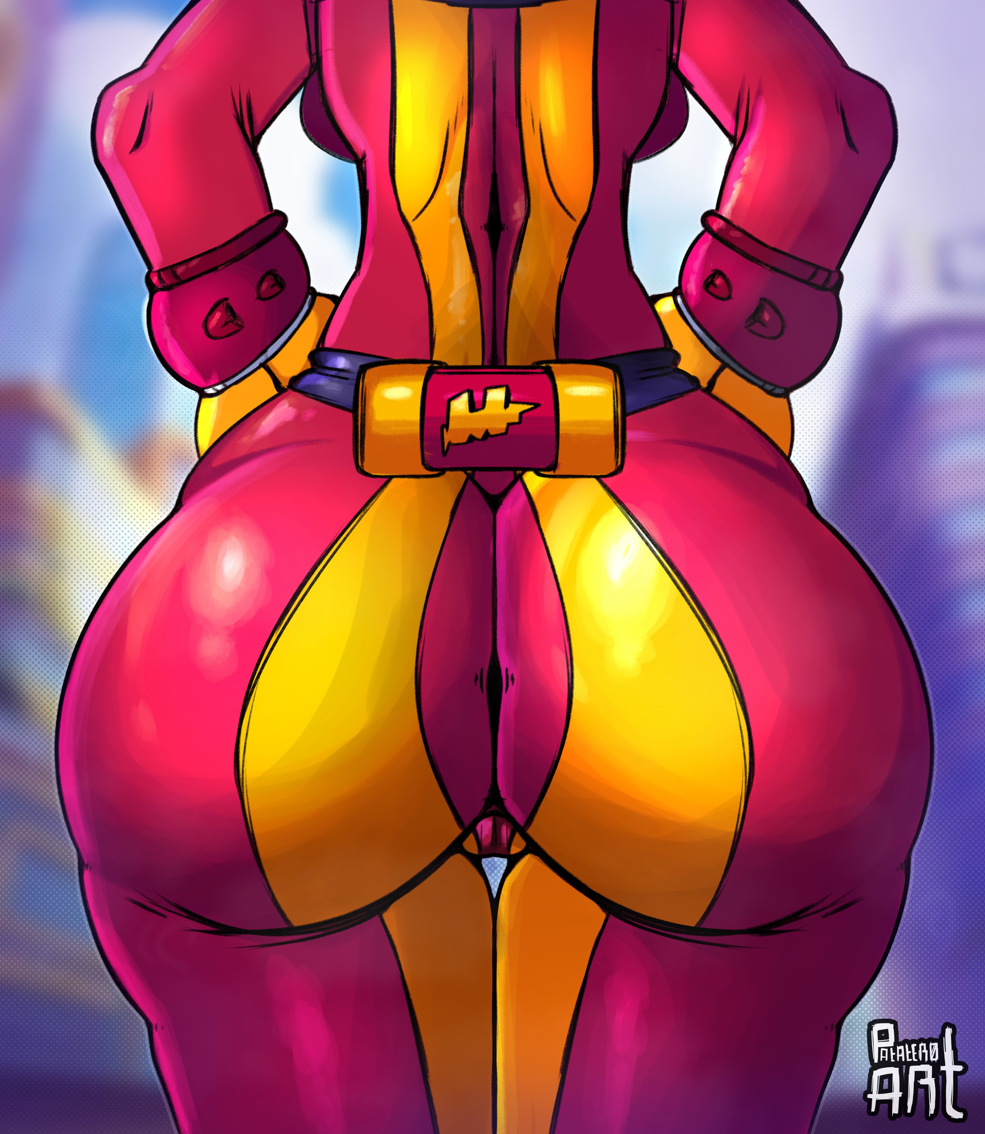 ass, big ass, brawl asses, brawl stars, female, max (brawl stars), patatero69, tight clothing, tight fit
