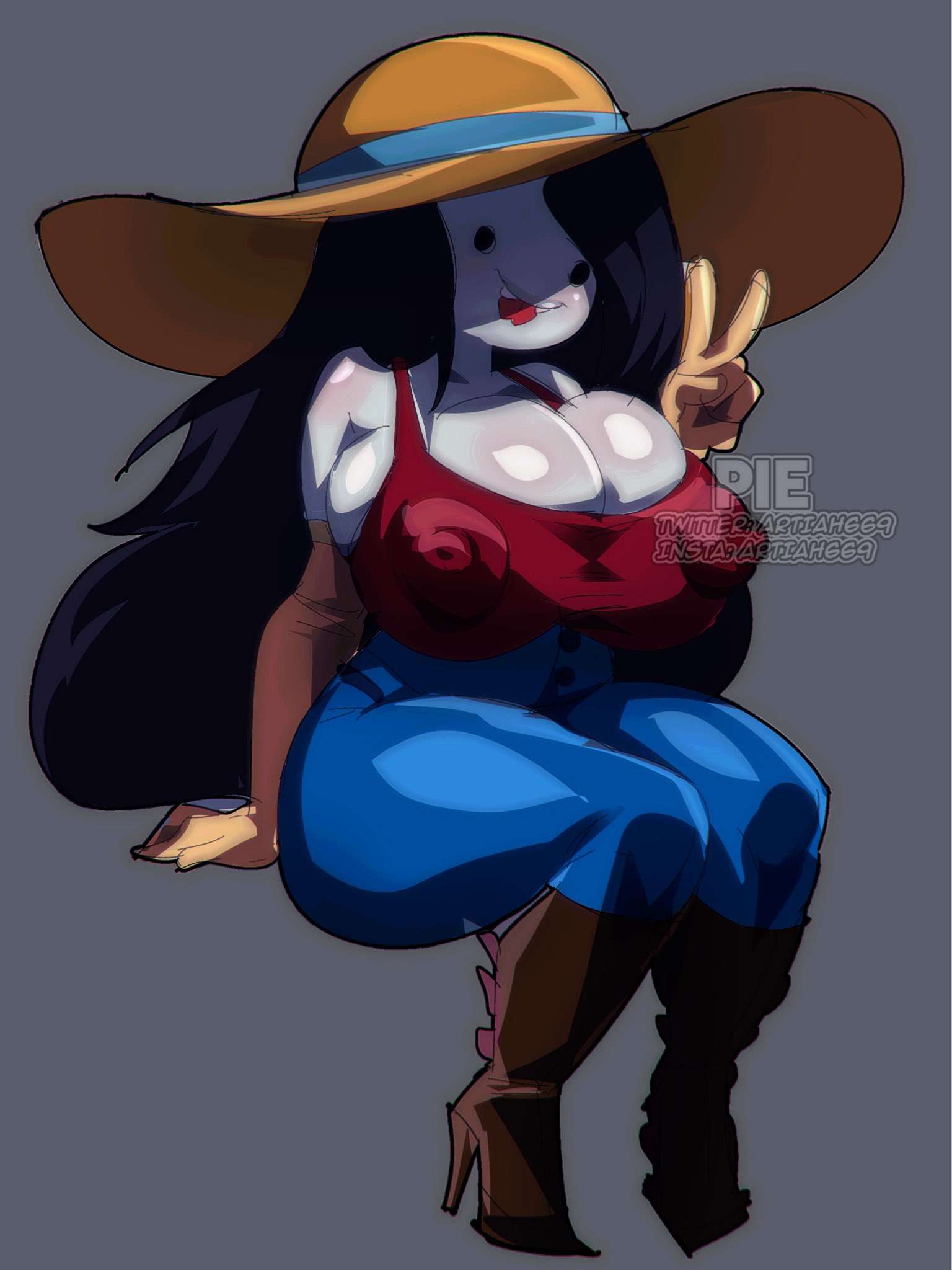 1girls, adventure time, big breasts, big nipples, big thighs, breasts, breasts bigger than head, chibi, cleavage, curvaceous, curvaceous body, curvaceous female, curvaceous figure, curvy, curvy body, curvy figure, curvy hips, enormous breasts, female, female focus, female only, fleshpie669, gigantic breasts, huge breasts, huge thighs, large breasts, marceline, massive breasts, massive thighs, nipple outline, nipples, overflowing breasts, thick legs, thick thighs, thunder thighs, thunderthighs, tits bigger than head, tits out, tongue out, wide hips, wide thighs