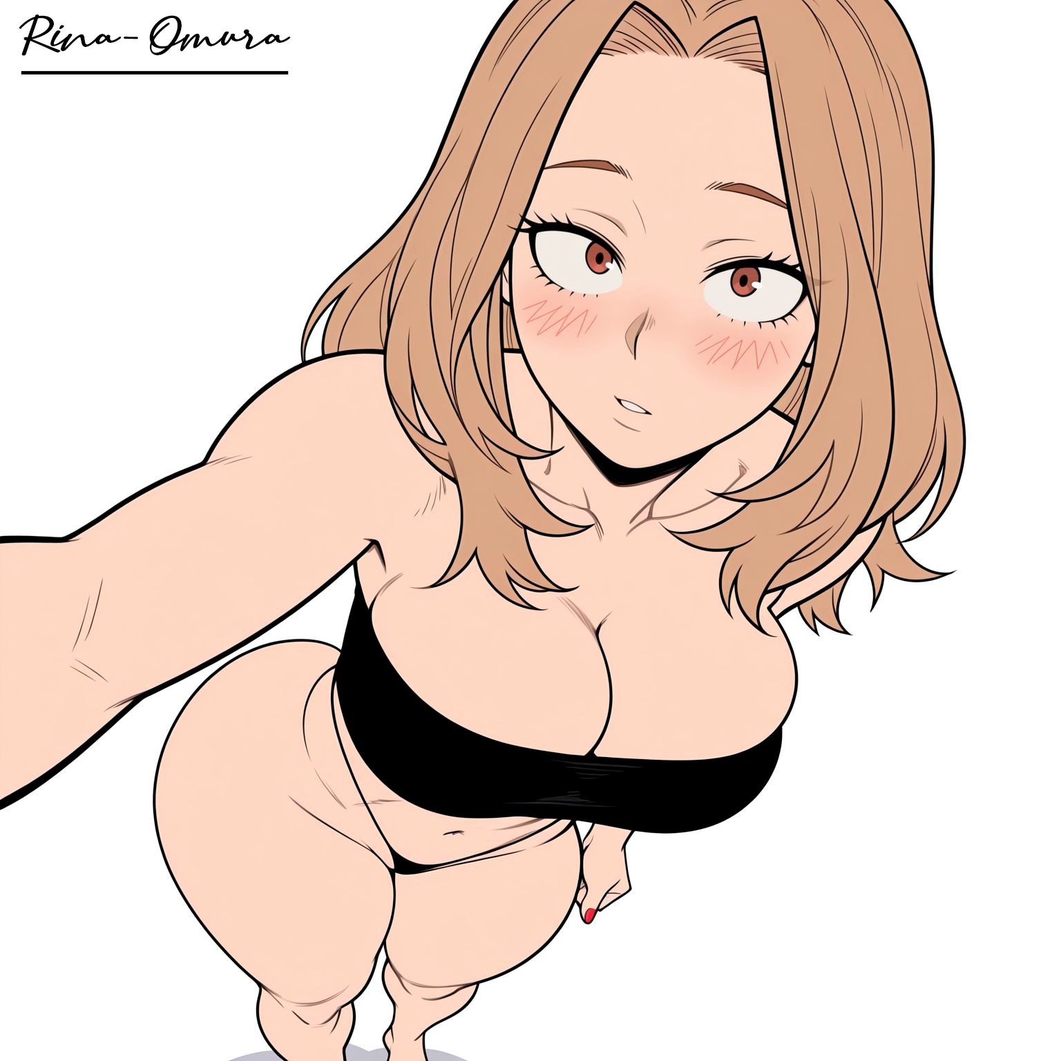 1girls, ai generated, boku no hero academia, camie utsushimi, cleavage, female, female focus, female only, large breasts, long hair, my hero academia, solo, utsushimi camie