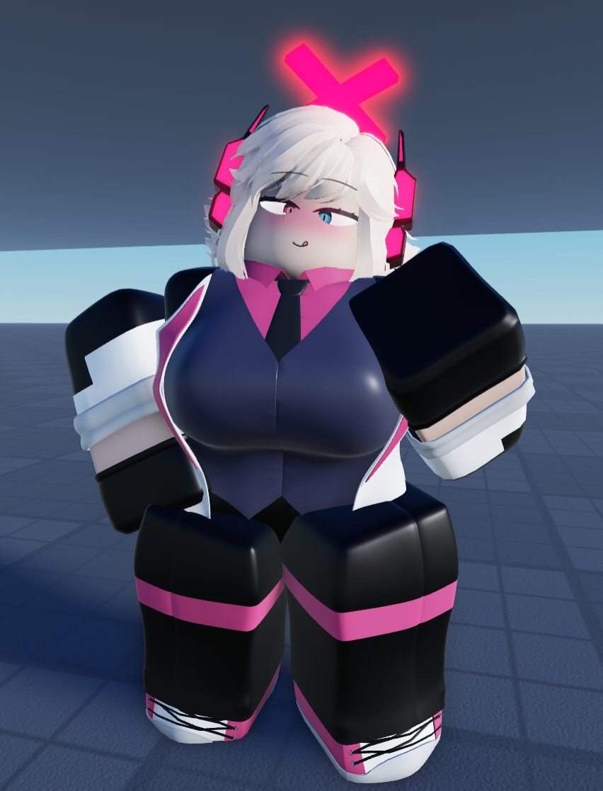 1girls, 3d, baseplate, big breasts, blush, breasts, clothed, dr. xenon (tdx), female, female only, fully clothed, roblox, roblox game, robloxian, sancrr34, solo, source request, tagme, thick thighs, thighs, tower defense x
