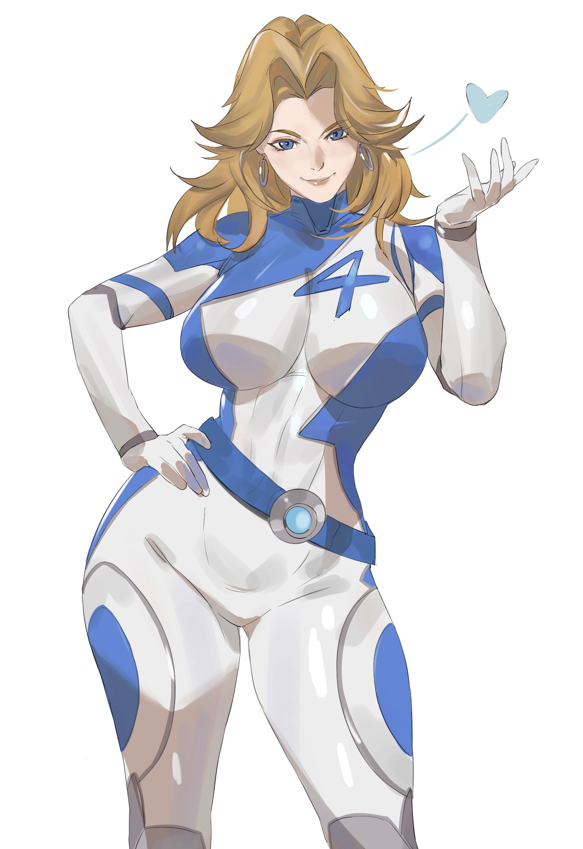 1girls, 2d, big ass, big breasts, blonde hair, enargeia, fantastic four, female, female only, invisible woman, invisible woman (marvel rivals), marvel, marvel rivals, milf, solo, sue storm, taiyang yu, thick thighs, tight clothing