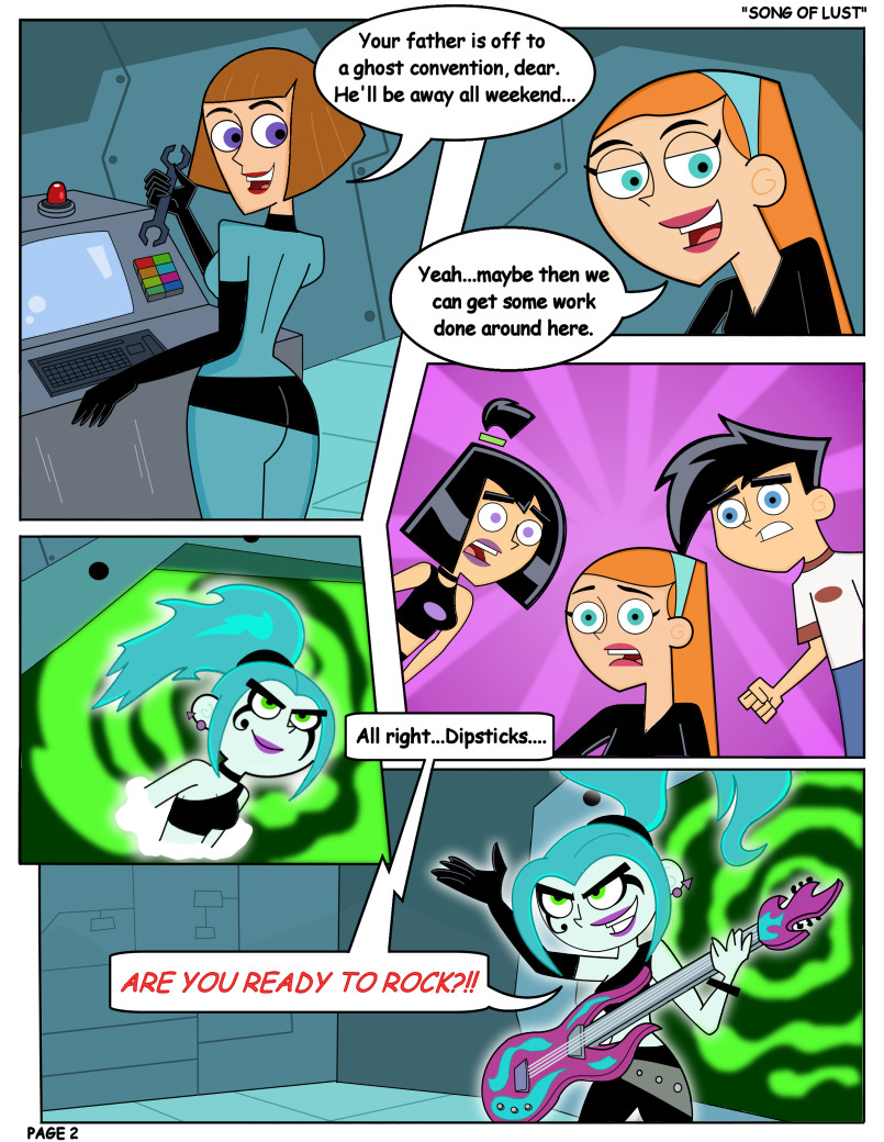 alpha_male comic danny_fenton danny_phantom darkdp ember_mclain female human interspecies jazz_fenton madeline_fenton male mind_control mother_and_daughter mother_and_son nickelodeon sam_manson straight_hair