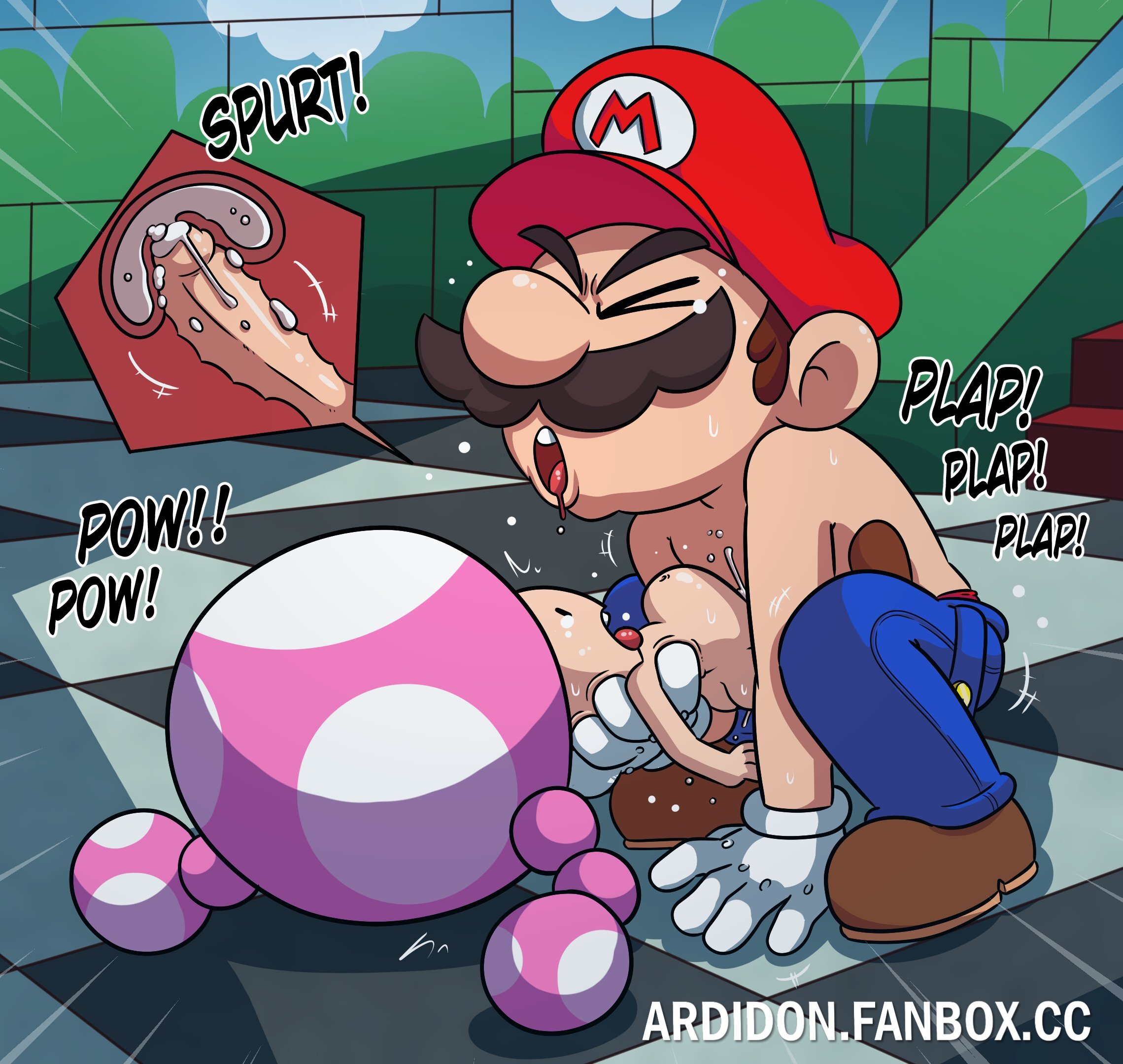 1boy, 1girls, ardidon, cum, cum in pussy, cum in uterus, cum inside, fleshlight position, hetero, living fleshlight, looking pleasured, mario, mario (series), nintendo, older penetrating younger, penetration, sex, straight, straight male, super mario bros., toadette, vaginal, vaginal penetration, vaginal sex, young, younger female