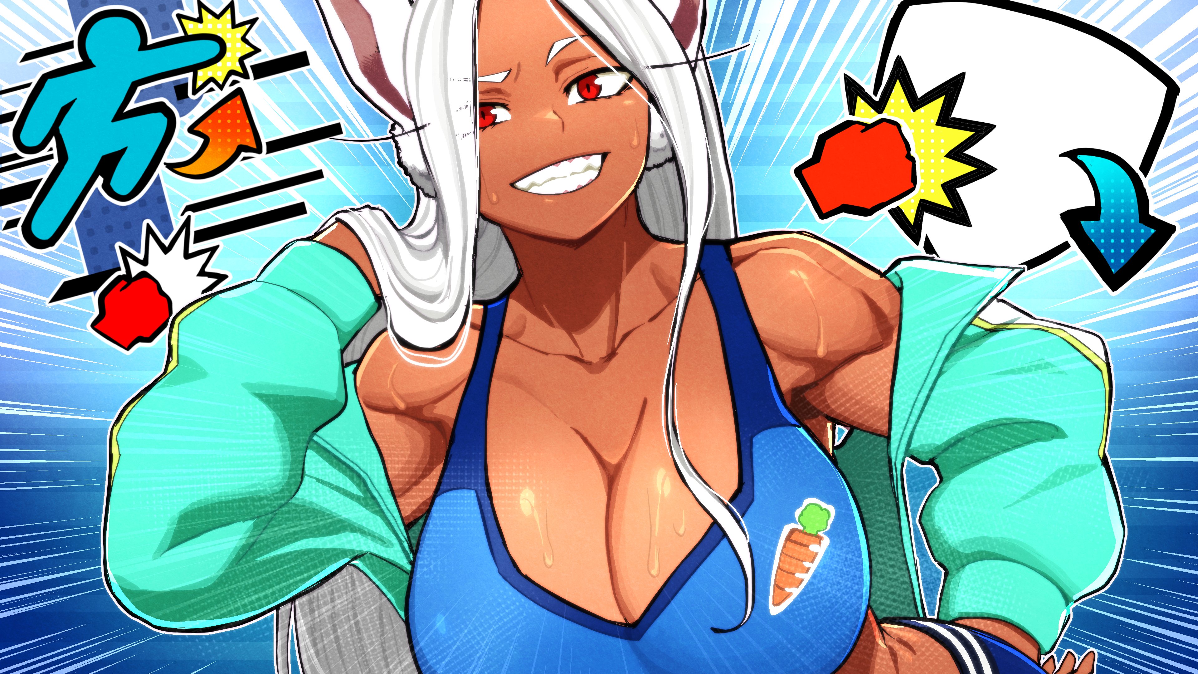 1girls, aka nobodyy, ass, big ass, big boobs, big breasts, big butt, big hips, big thighs, big tits, boku no hero academia, boobs, breasts, brunette, brunette female, bunny, bunny ears, bunny girl, bunny tail, butt, female, female only, hips, huge ass, huge boobs, huge breasts, huge butt, huge hips, huge thighs, huge tits, japanese, japanese female, massive ass, massive boobs, massive breasts, massive butt, massive hips, massive thighs, massive tits, miruko, my hero academia, my hero academia ultra rumble, my hero ultra rumble, red eyes, rumi usagiyama, sports bikini, sports bra, sports shorts, sports uniform, sportswear, thick thighs, thighhighs, thighs, tits, white hair, white hair female, wide hips, wide thighs
