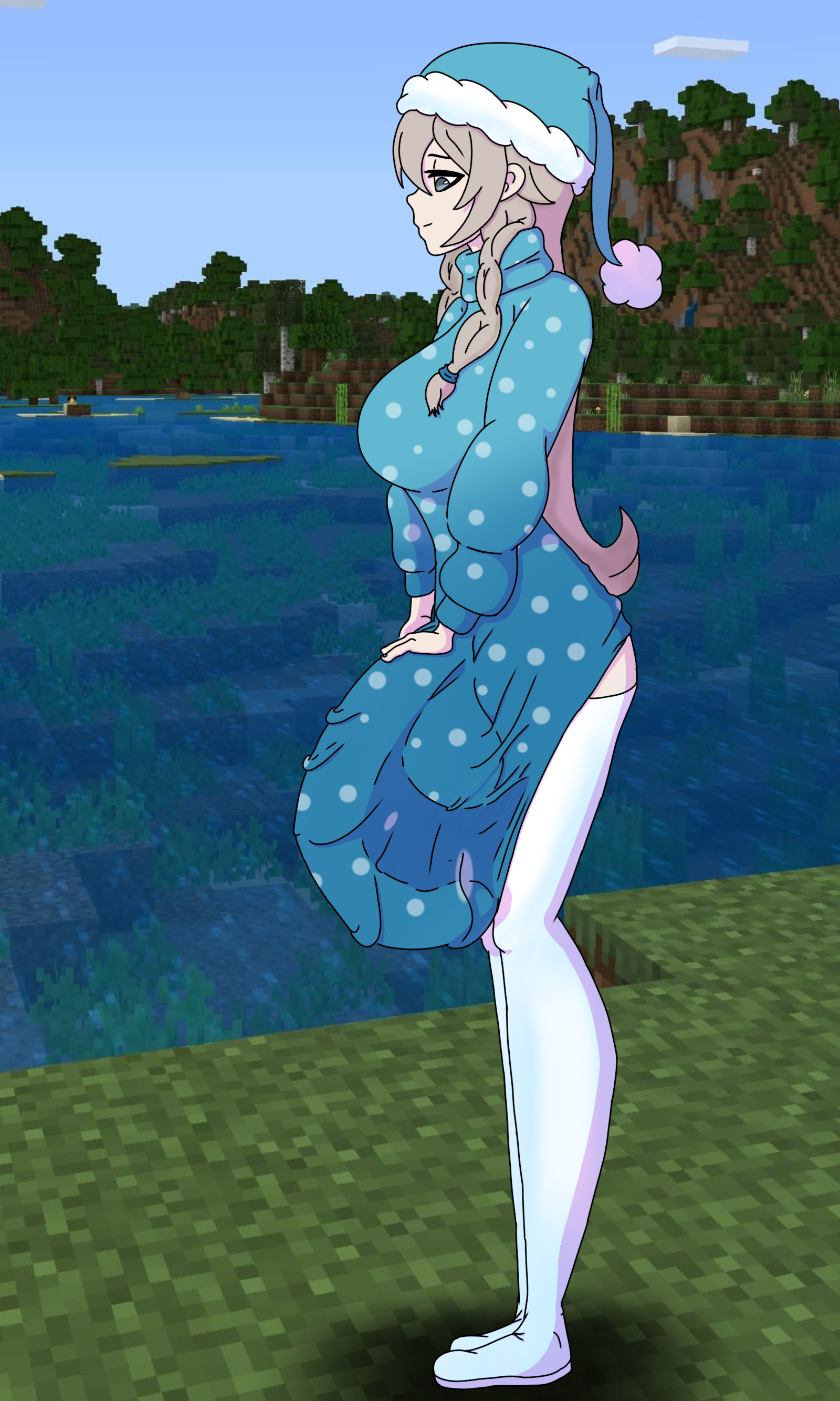 bulge under clothes, dangermario, fully clothed, futanari, marlowww, mcyt, minecraft, minecraft youtubers, solo, solo futa, youtube, youtuber, youtubers