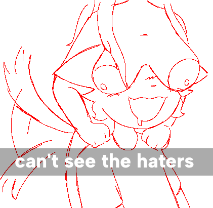 anthro areola big_areola big_breasts blush bodily_fluids breasts breasts_on_face can&#039;t_see_the_haters canid canine canis domestic_cat domestic_dog drooling duo felid feline felis female hair hands_on_shoulders long_hair low_res male male/female mammal meme nipples nude saliva salty_(ssdh) simple_background ssdh tail tail_motion tailwag white_background