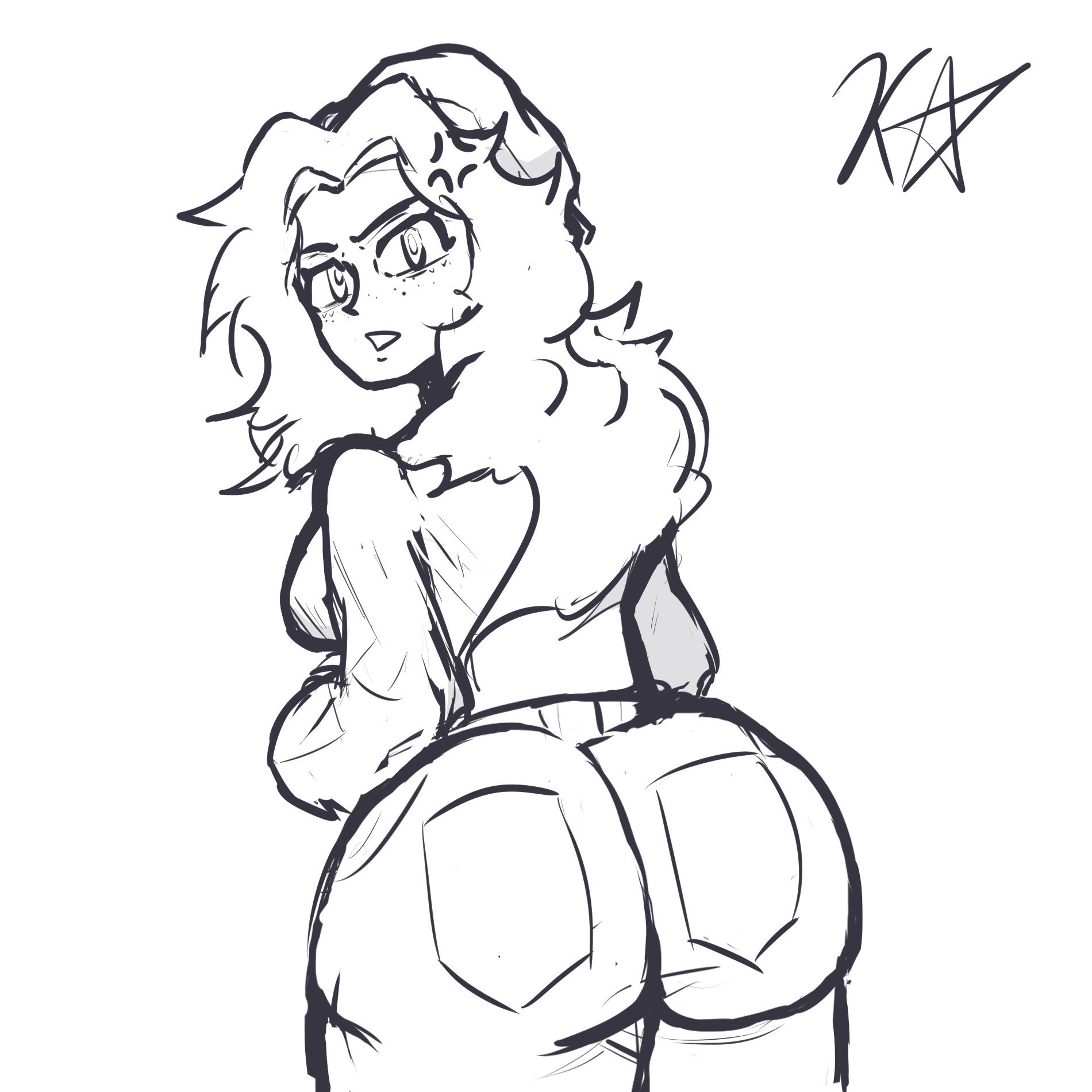 ass, big ass, female, friday night funkin, friday night funkin mod, sara taylor, step right up: adventure isle, tagme