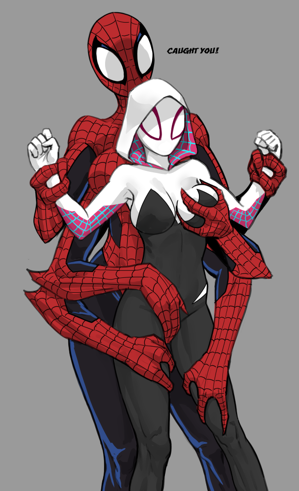 2girls 6_arms ass big_ass big_breasts breasts bust busty chest curvaceous curvy curvy_figure digital_media doppelganger-chan doppelganger_(spider-man) female female_only flick-the-thief ghost-spider gwen_stacy hero heroine hips hourglass_figure huge_ass huge_breasts large_ass large_breasts legs light-skinned_female light_skin marvel marvel_comics mature mature_female multi_arm multi_limb multiple_girls rule_63 slim_waist spider-gwen spider-man_(series) superhero superheroine text thick thick_hips thick_legs thick_thighs thighs voluptuous waist wide_hips