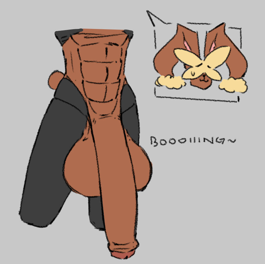 :3, abs, balls, big balls, big penis, brown ears, brown skin, club shaped penis, cotton tail, cropped legs, cropped torso, female, fit, floppy ears, fluffy ears, folded ears, foreskin, game freak, glans, grey background, hanging penis, huge cock, inguinal ligament, james (shewiff), lagomorph, long penis, lopunny, male, male lopunny, male only, mega evolution, mega lopunny, nervous, nintendo, partially retracted foreskin, penis, penis base, penis between balls, penis focus, pokemon, pokemon (species), pokemon dppt, presenting penis, retracted foreskin, shewiff, six pack, smug, sweatdrop, uncircumcised, uncut