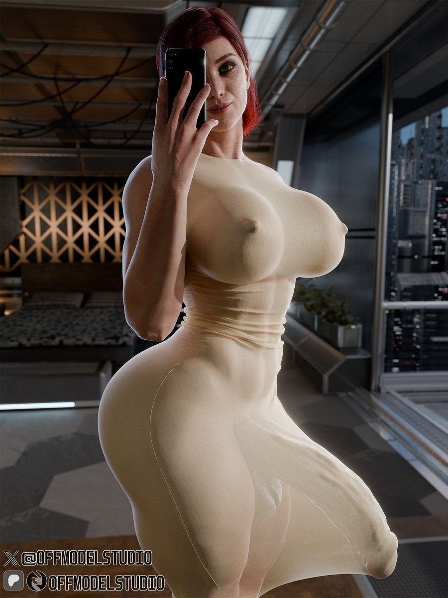 1futa, 3d, big ass, big breasts, big penis, bulge, bulge through clothing, commander shepard, femshep, futa only, futanari, futashep, huge cock, mass effect, nipple bulge, nipples, nipples visible through clothing, offmodelstudio, selfie, thick thighs, tight clothes, tight clothing, tight dress, tight fit