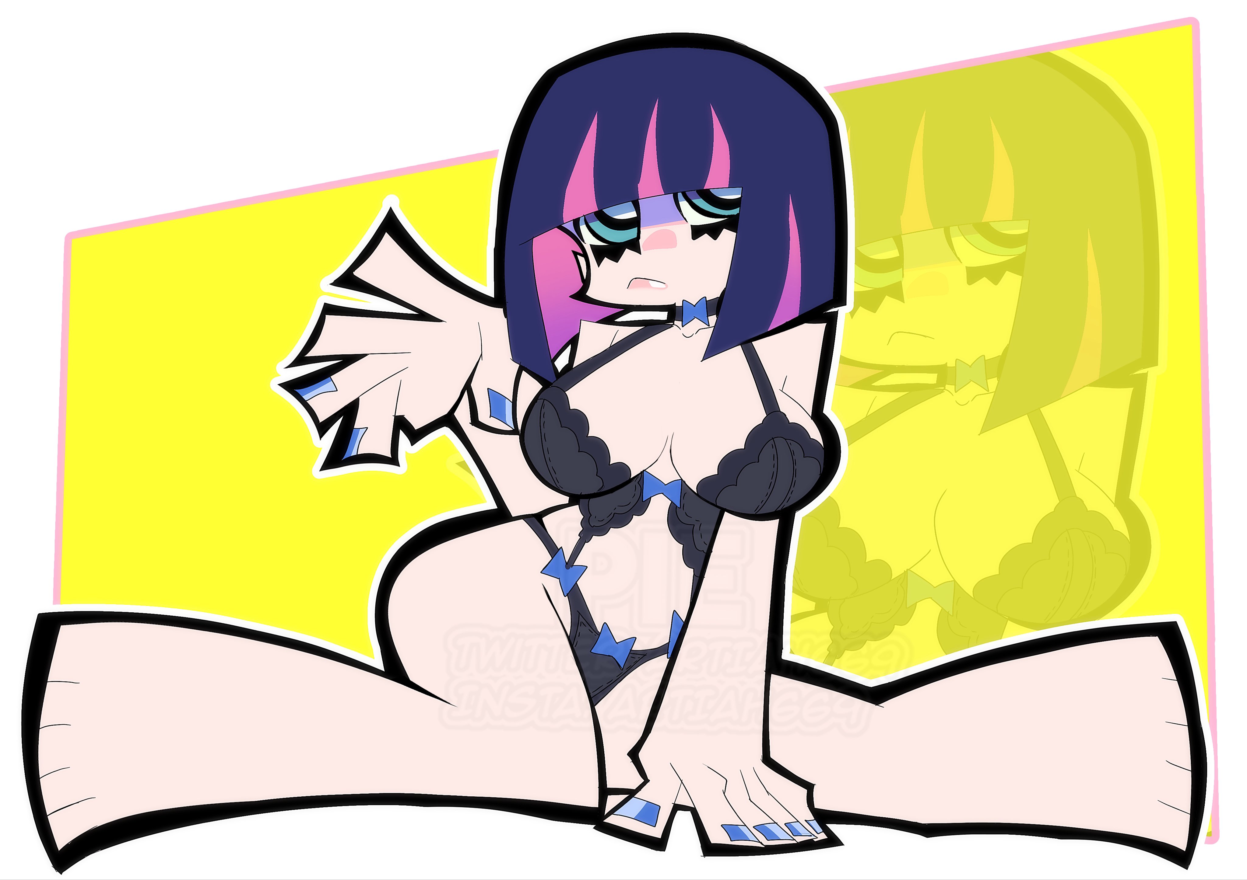 1girls, accurate art style, big breasts, big thighs, bra, breasts, curvy, curvy body, curvy female, curvy figure, curvy hips, fleshpie669, lingerie, lingerie bra, lingerie only, lingerie panties, medium breasts, panties, panty & stocking with garterbelt, pinup, stocking anarchy, thick legs, thick thighs, thighs, tits, wide hips, wide thighs