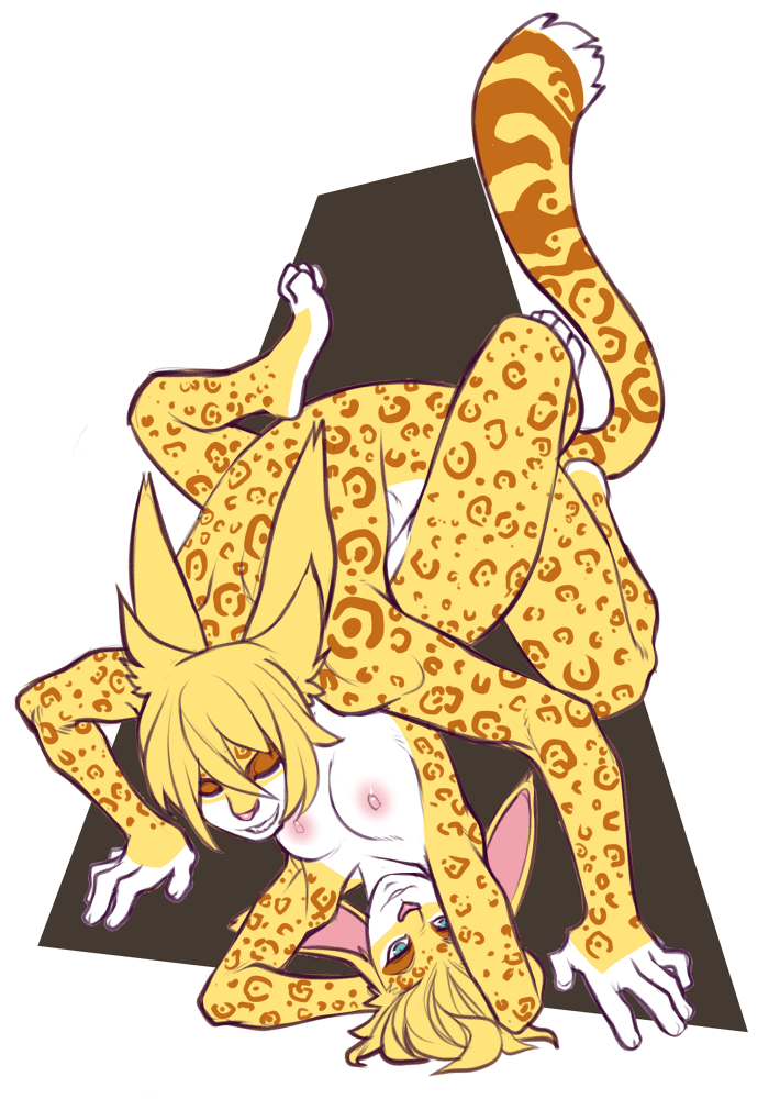 anthro breasts duo faint_(artist) feline female fur genderswap hair male mammal nipples nude oro_uinku rule_63 selfcest sex simple_background smile square_crossover straight