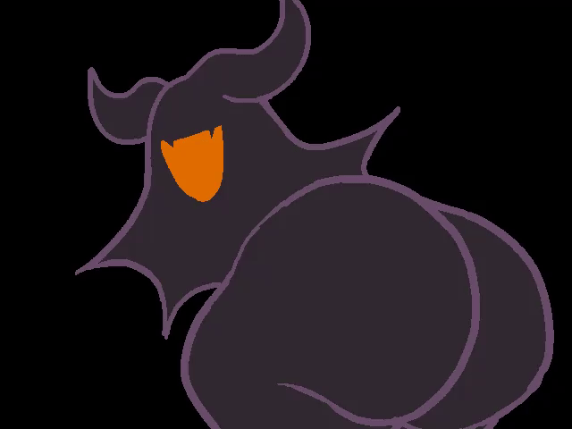 animated, anus peek, ass, ass focus, berryofmalice, big ass, deltarune, deltarune chapter 3, eram, non-human, puckered anus, shadow mantle, solo, tagme, visible anus