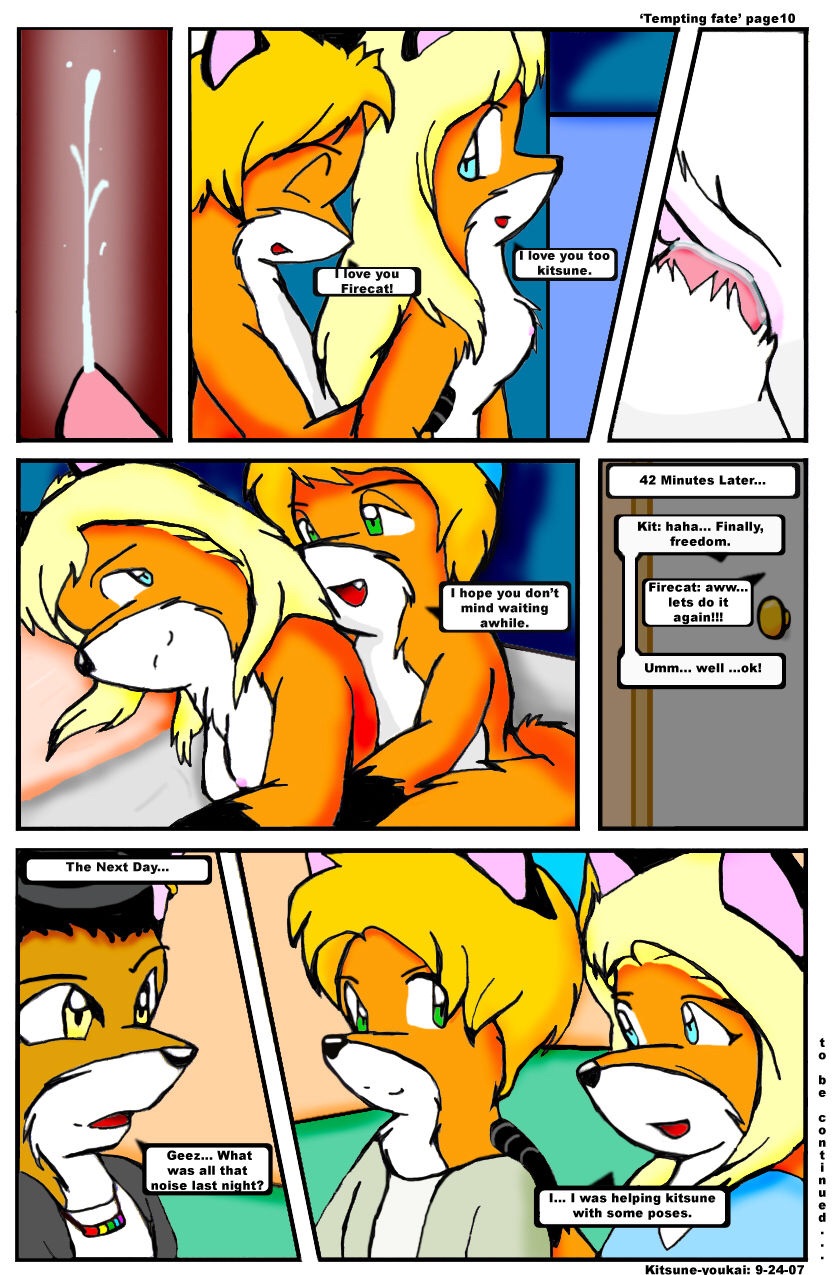 2007 anthro blonde_hair breasts brother canine comic dialogue duo english_text female firecat fox hair incest kit kitsune_youkai male mammal page_10 penetration penis pussy sibling sister tempting_fate_(kitsune_youkai) text vaginal_penetration