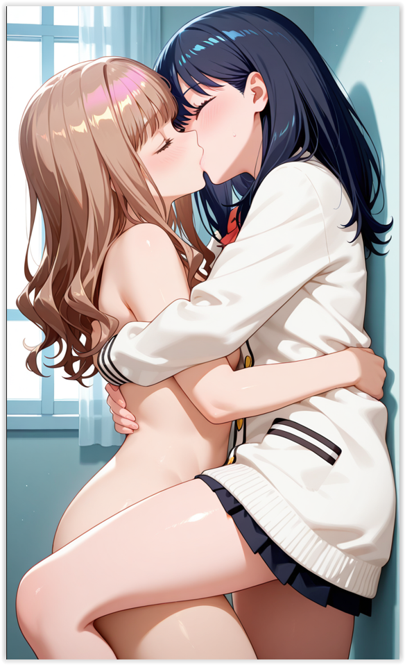 2girls ai_generated female girl_on_girl girlfriends lesbian_couple lesbian_domination lesbian_focus lesbian_kiss lesbian_sex minami_yume takarada_rikka yuri