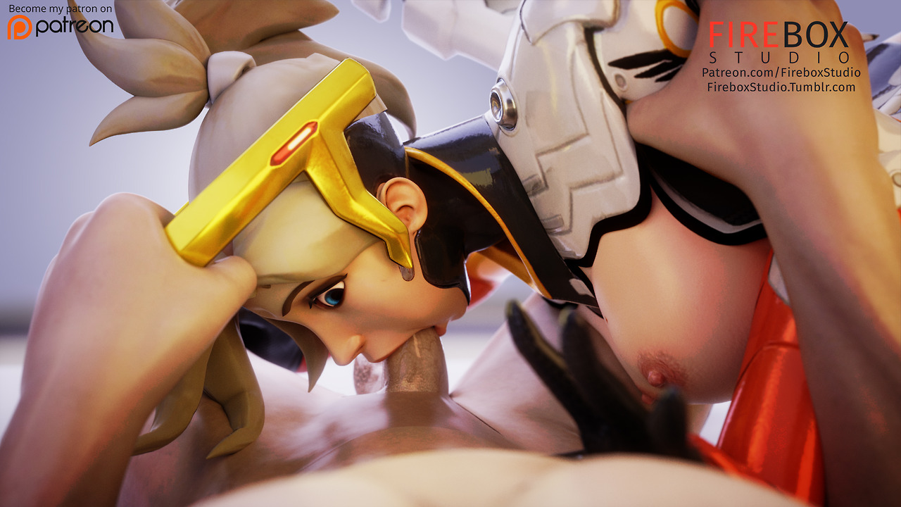 1girls, 3d, angela ziegler, areolae, blender, blizzard entertainment, blonde hair, blue eyes, bodysuit, breasts, deep blowjob, deepthroat, erection, eye contact, eyeshadow, fellatio, female, fireboxstudio, forced deepthroat, imminent deepthroat, light skin, male, mercy, nipples, on side, oral, overwatch, patreon username, penis, pov, slim, straight, struggling, struggling to fit, throat barrier, tied hair, tight throat, tumblr username, unseen male face
